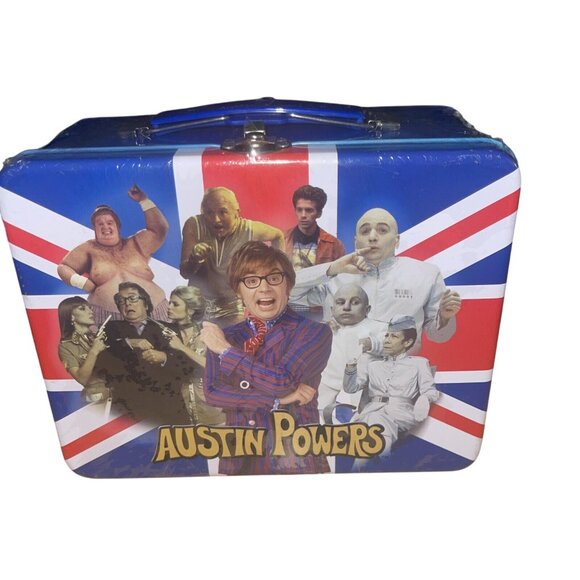 Austin Powers Collectible Tin Lunchbox With Union Jack Design - Picture 15 of 15